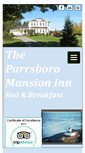 Mobile Screenshot of parrsboromansion.com